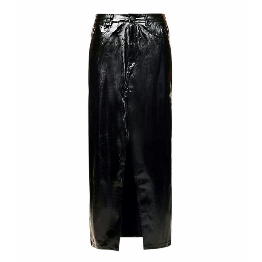 AmyLynn Womens/Ladies Lupe Side Slit High Waist Maxi Skirt / Black
